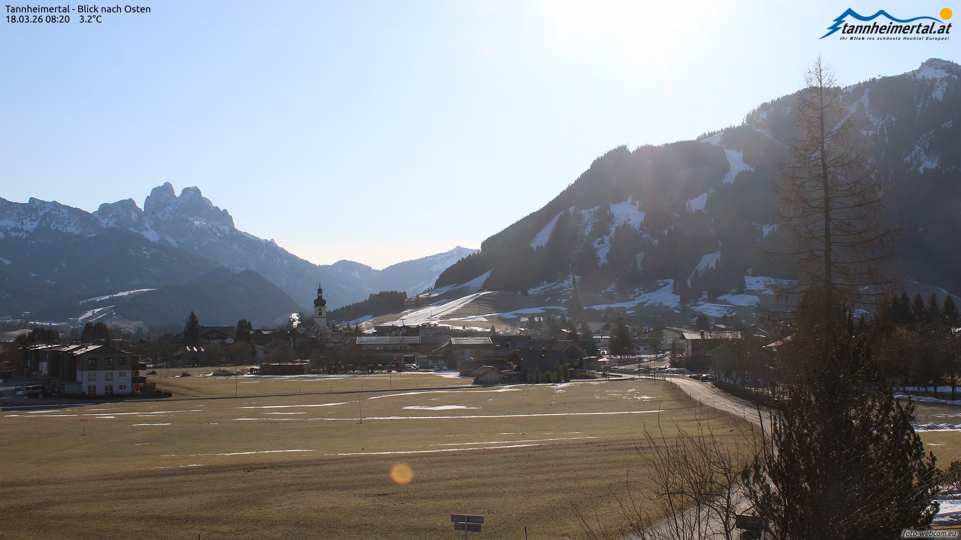 Archiv Foto Webcam Blick ins Tannheimer Tal