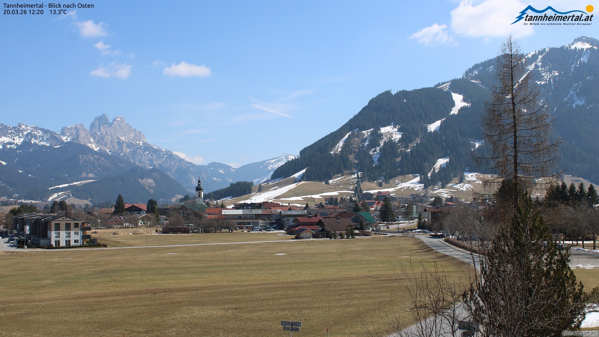 Archiv Foto Webcam Blick ins Tannheimer Tal