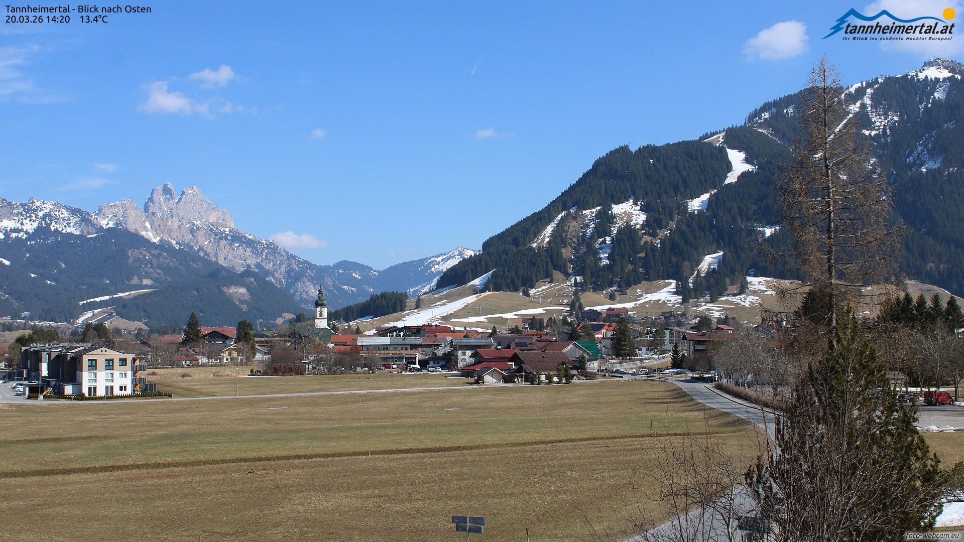 Archiv Foto Webcam Blick ins Tannheimer Tal