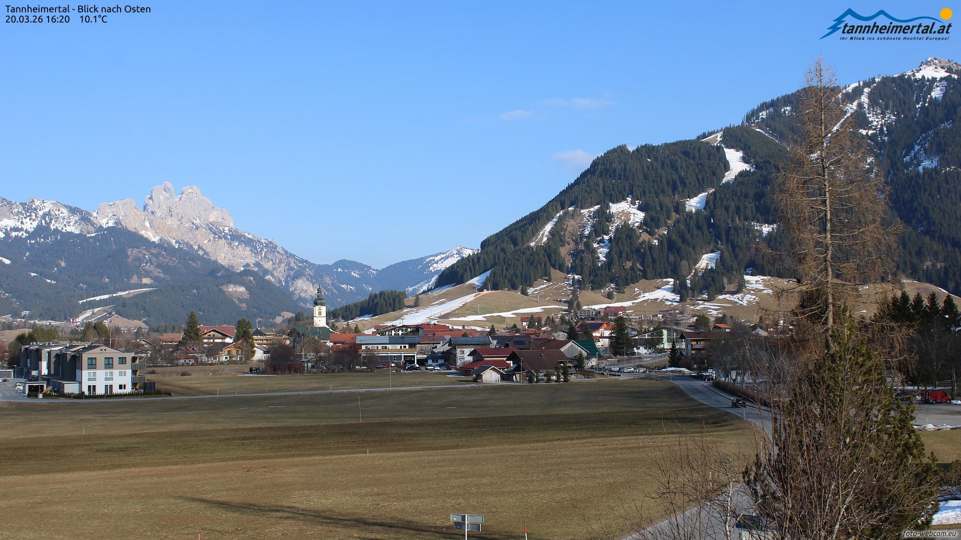 Archiv Foto Webcam Blick ins Tannheimer Tal
