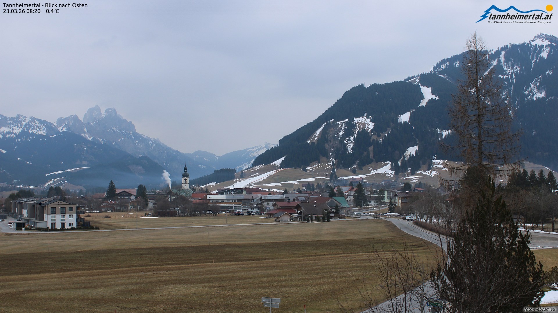 Archiv Foto Webcam Blick ins Tannheimer Tal