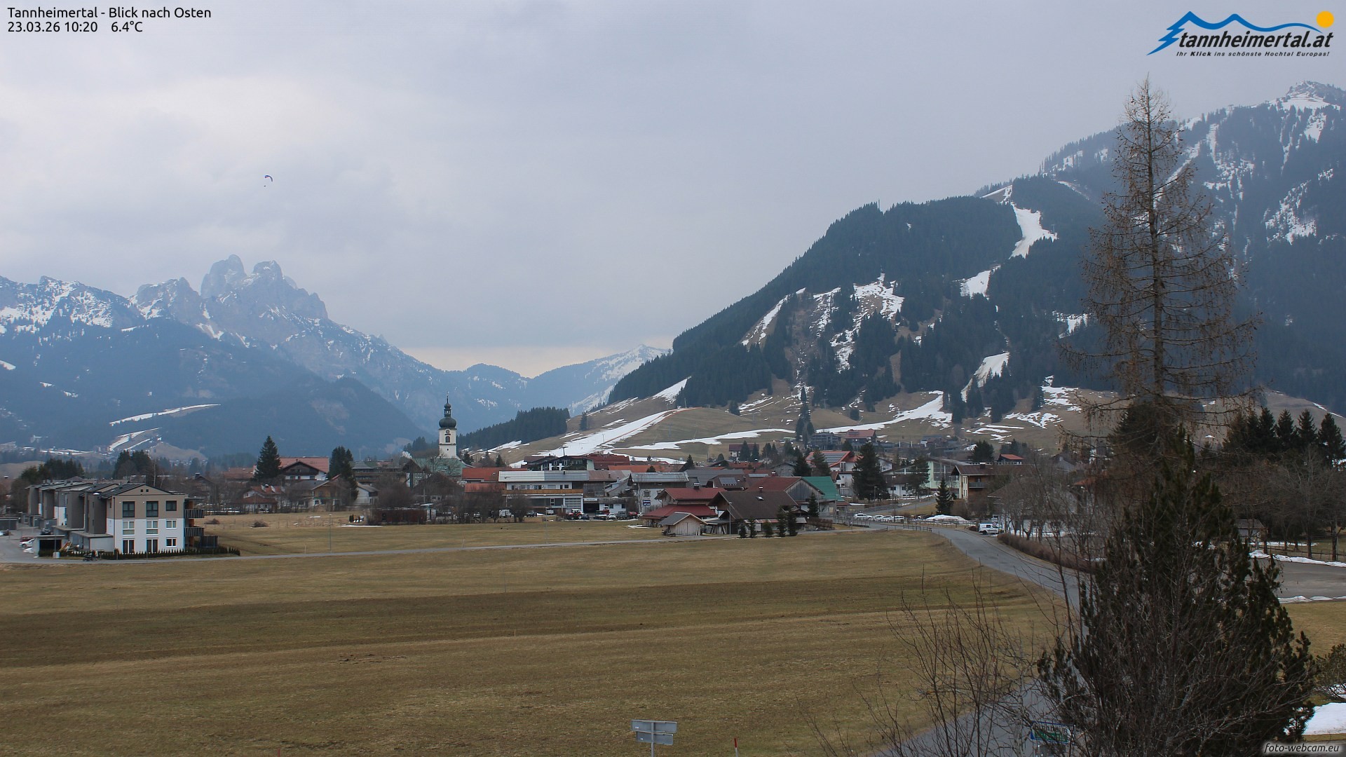 Archiv Foto Webcam Blick ins Tannheimer Tal