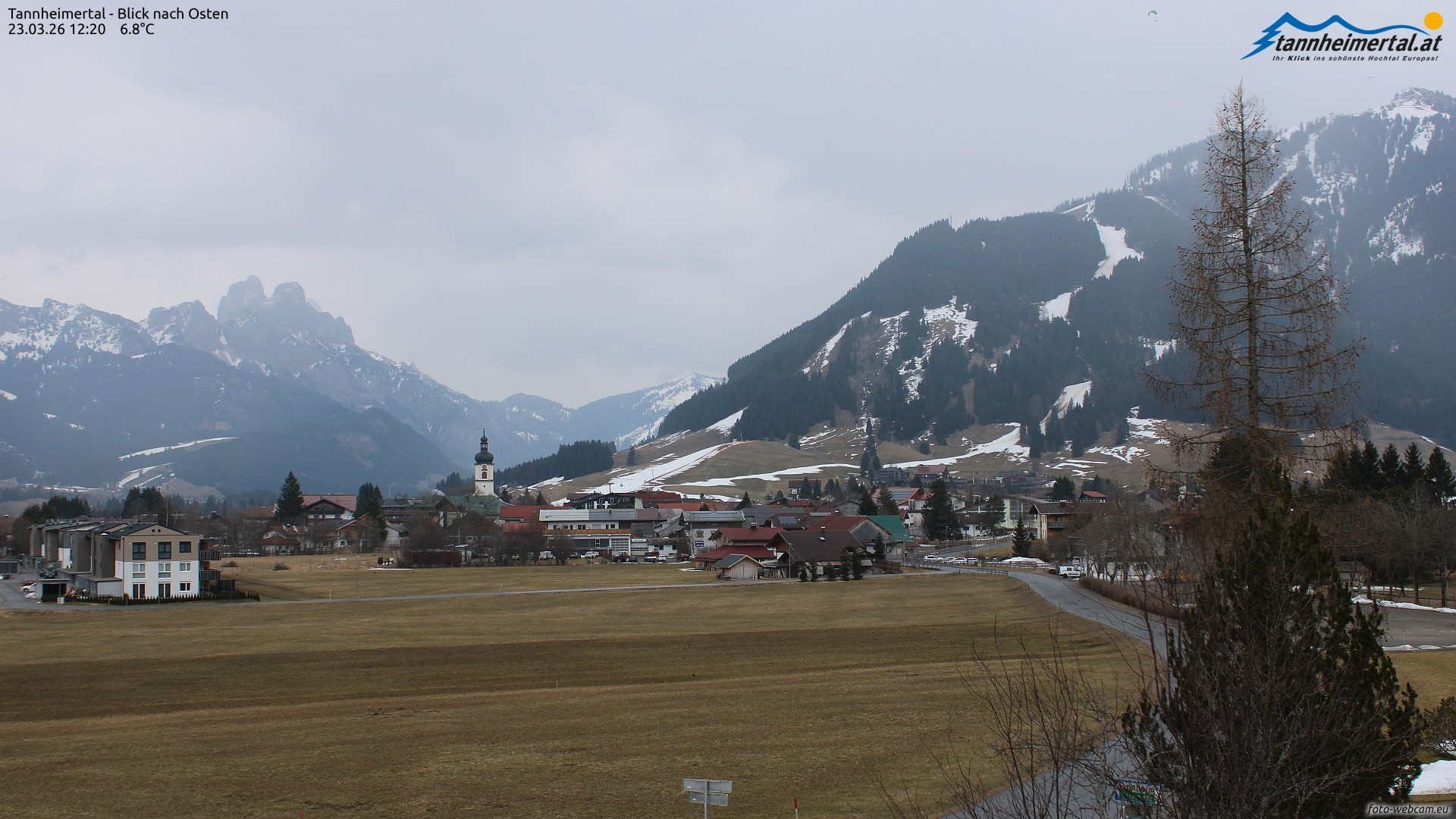 Archiv Foto Webcam Blick ins Tannheimer Tal