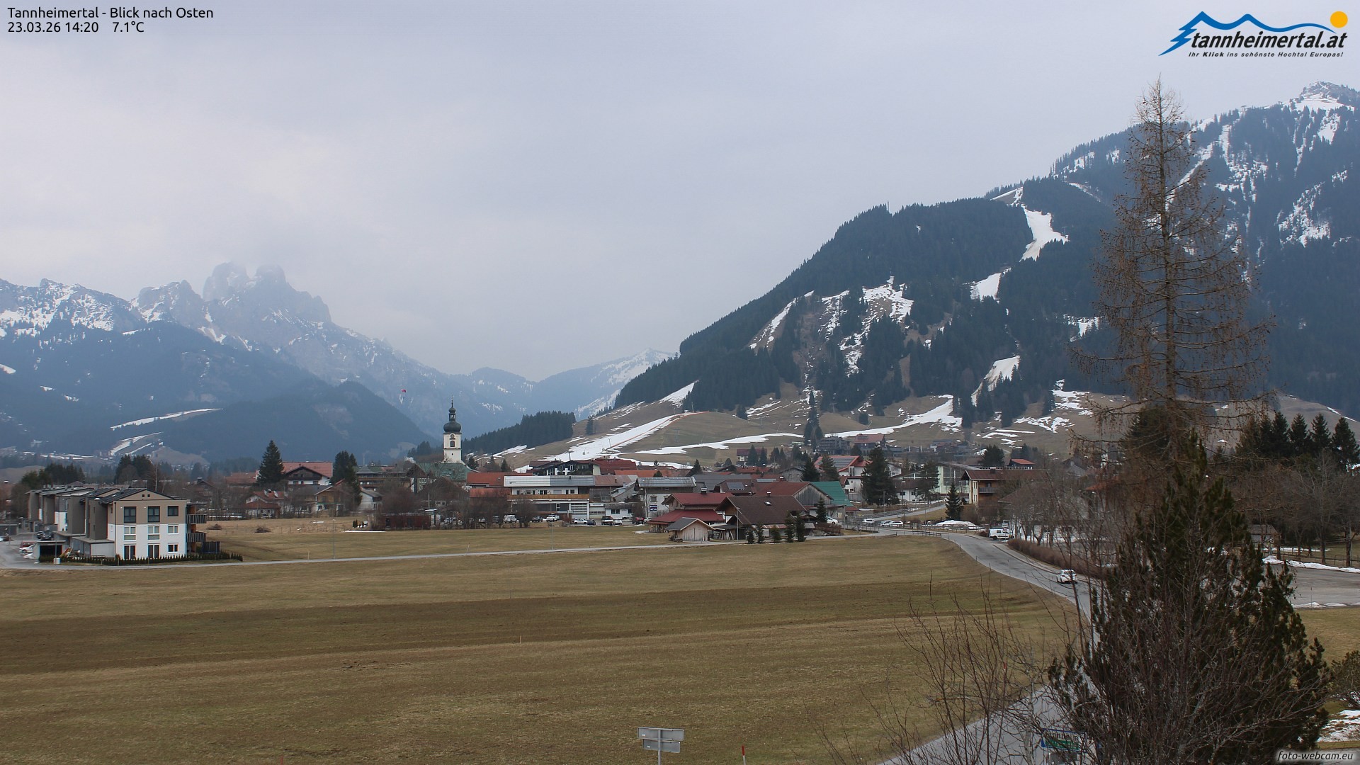 Archiv Foto Webcam Blick ins Tannheimer Tal