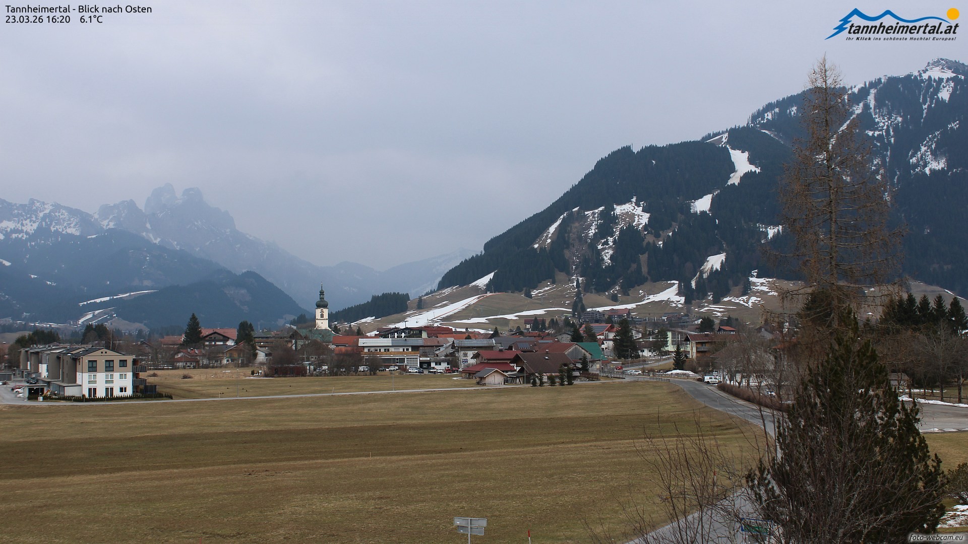 Archiv Foto Webcam Blick ins Tannheimer Tal