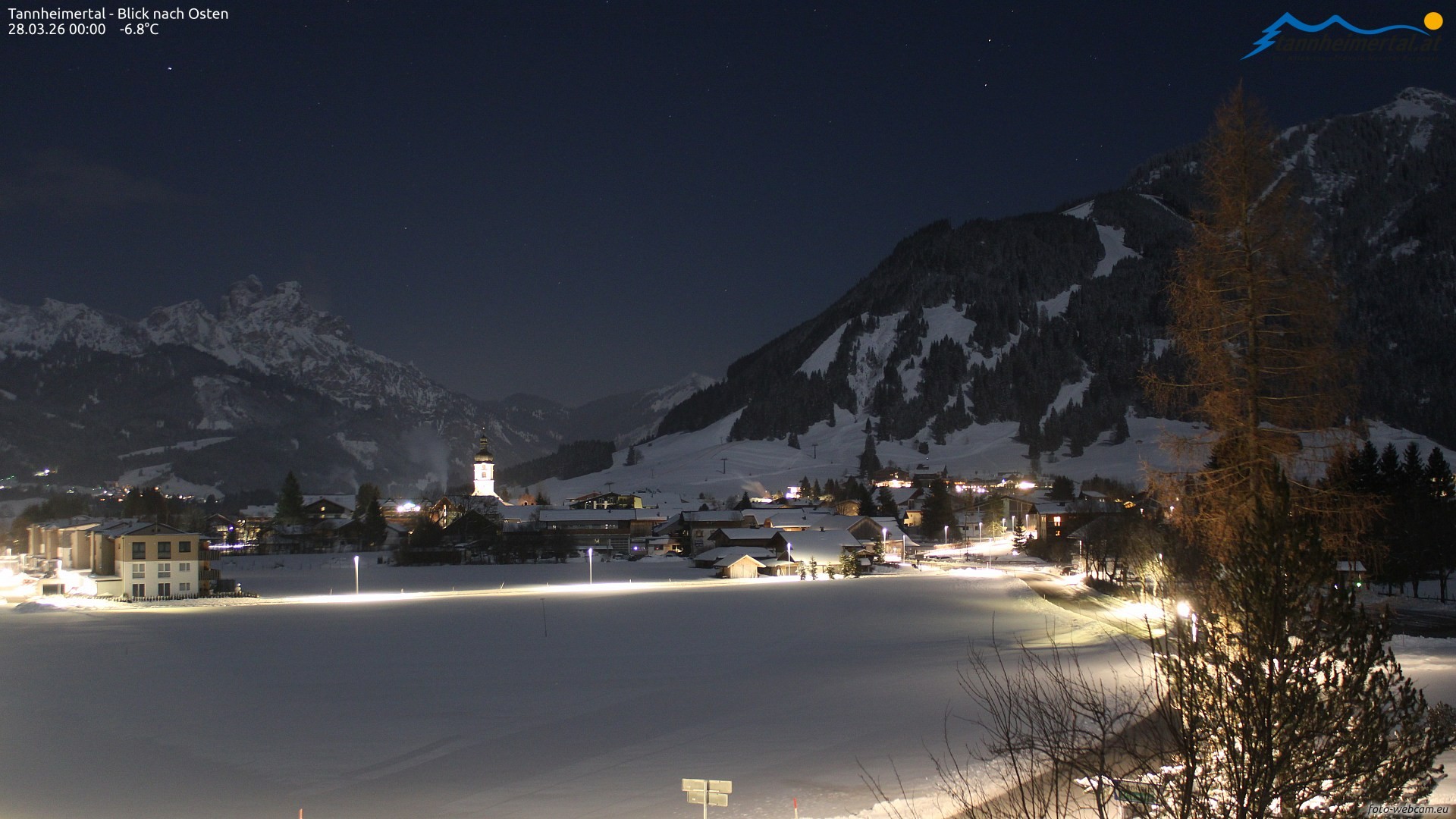 Archiv Foto Webcam Blick ins Tannheimer Tal