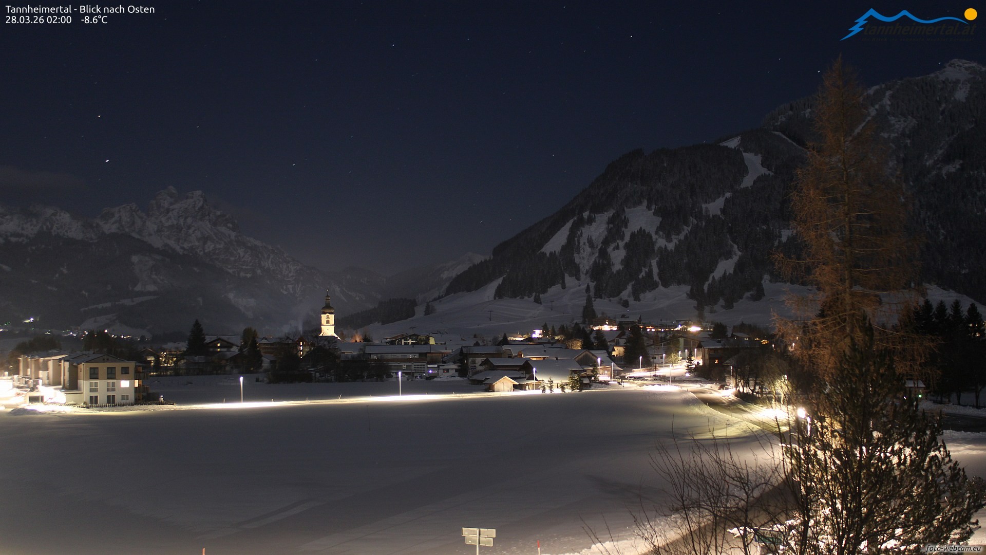 Archiv Foto Webcam Blick ins Tannheimer Tal