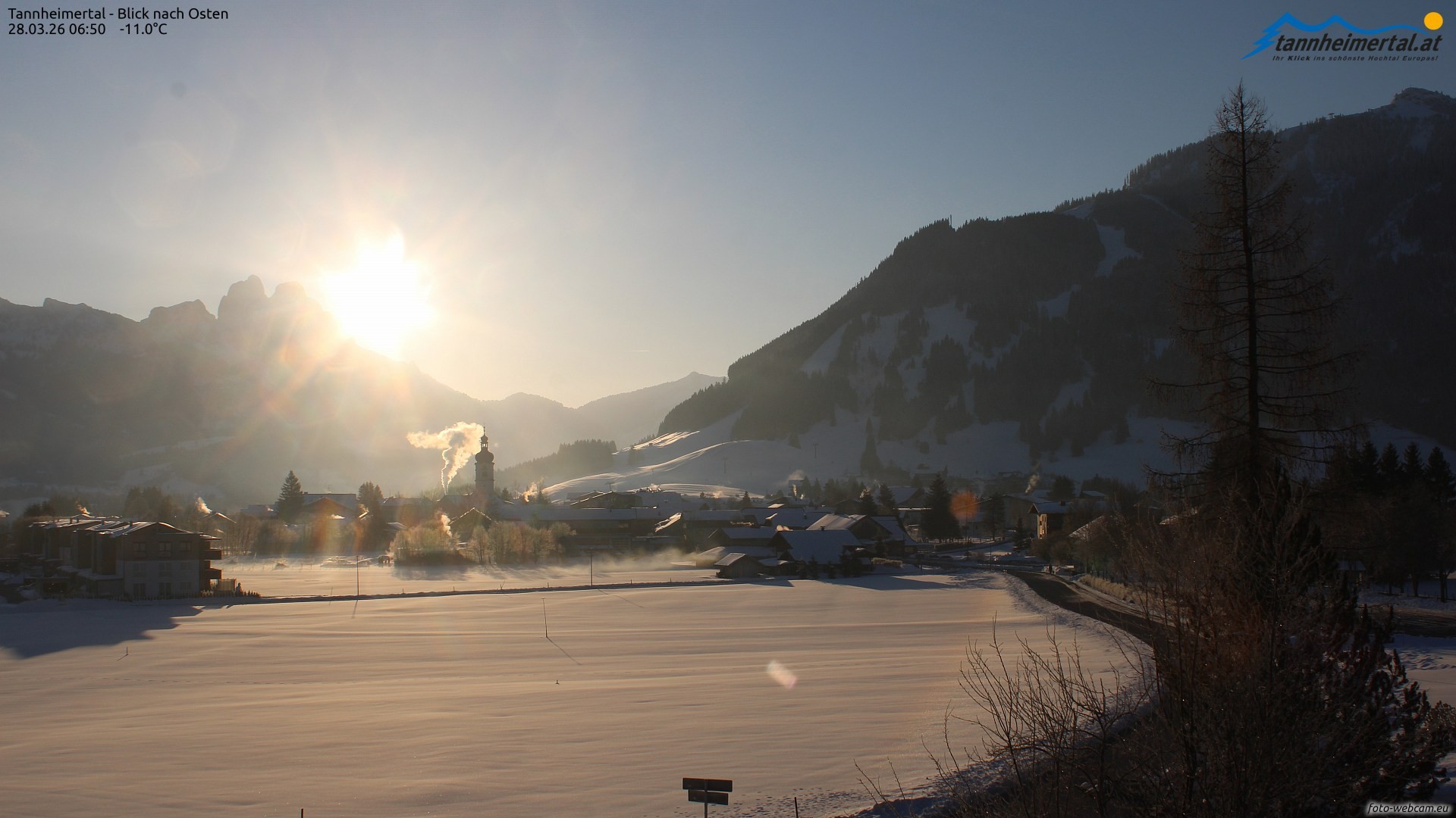 Archiv Foto Webcam Blick ins Tannheimer Tal