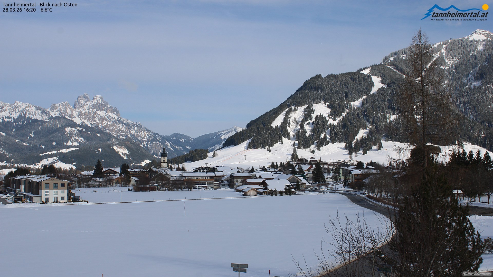 Archived image Webcam Ski Resort Schattwald Zöblen