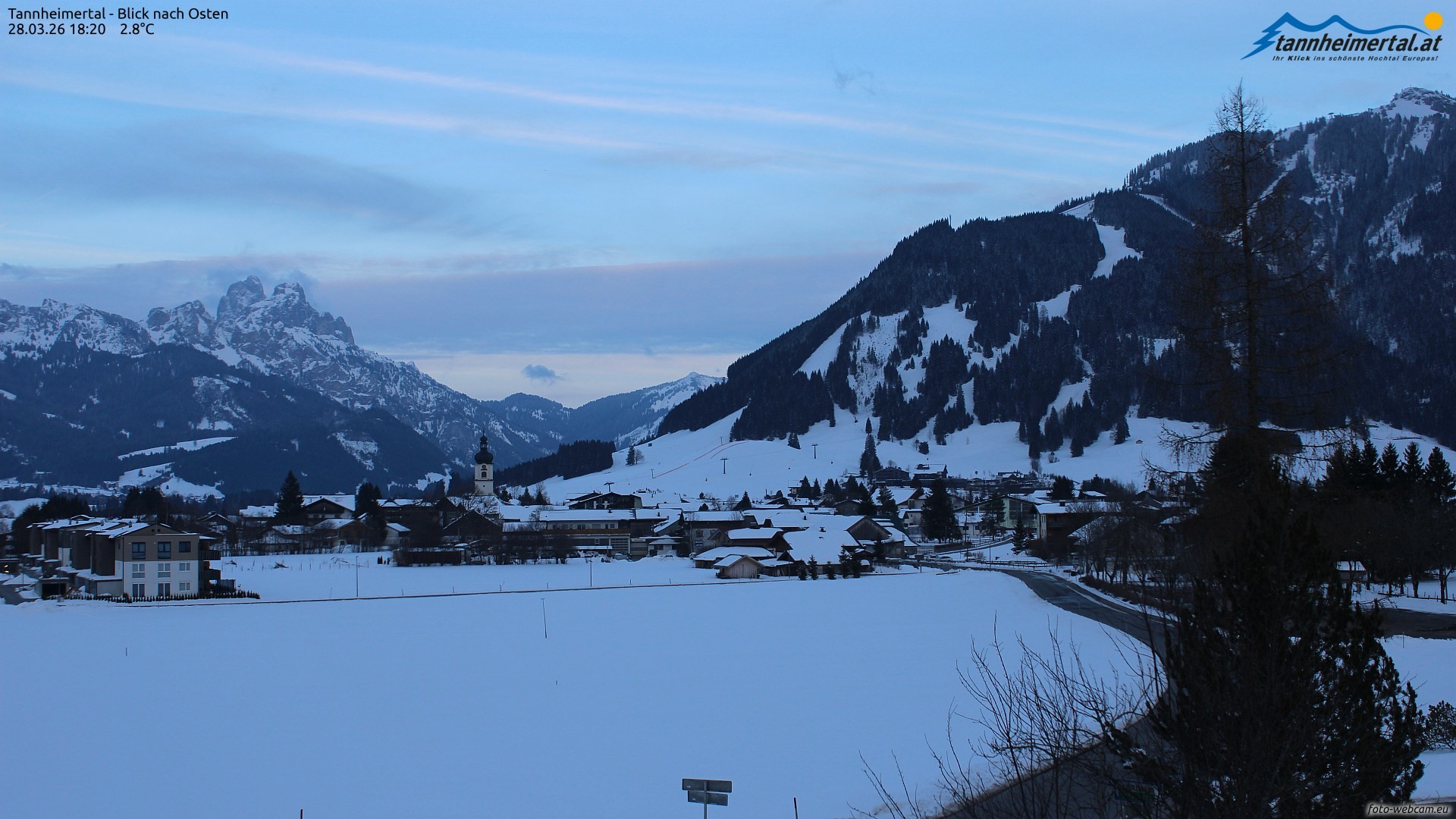 Archived image Webcam Ski Resort Schattwald Zöblen