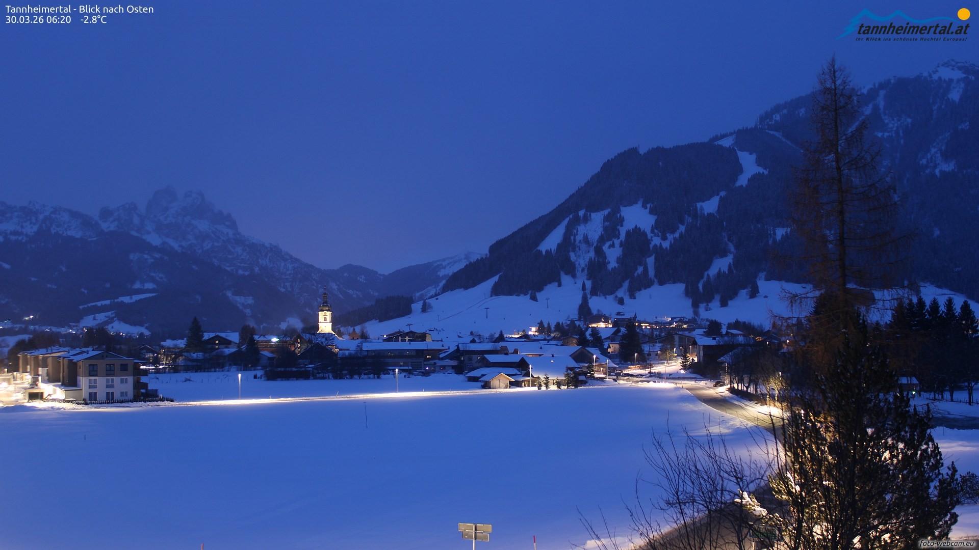 Archiv Foto Webcam Blick ins Tannheimer Tal