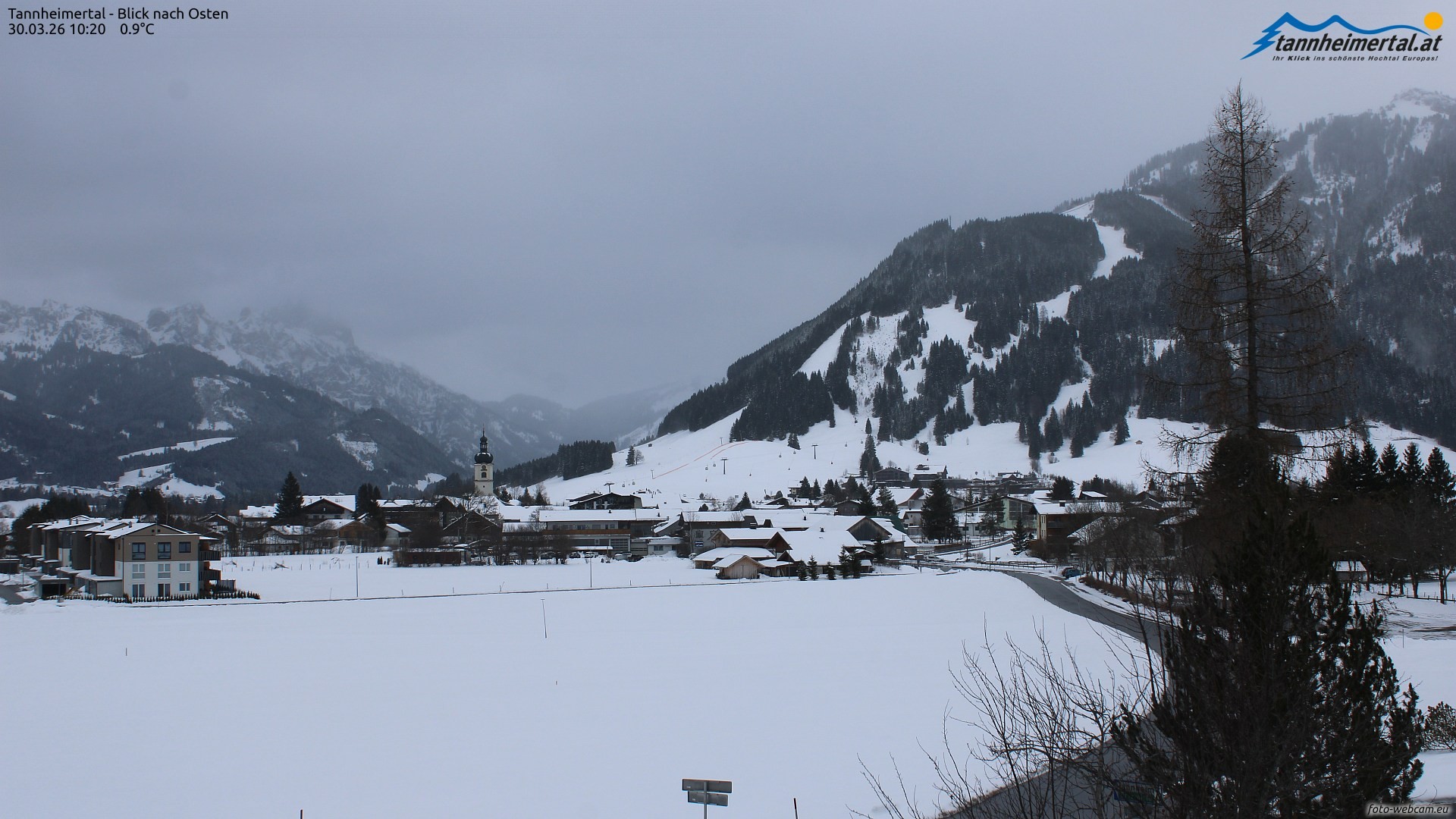 Archiv Foto Webcam Blick ins Tannheimer Tal