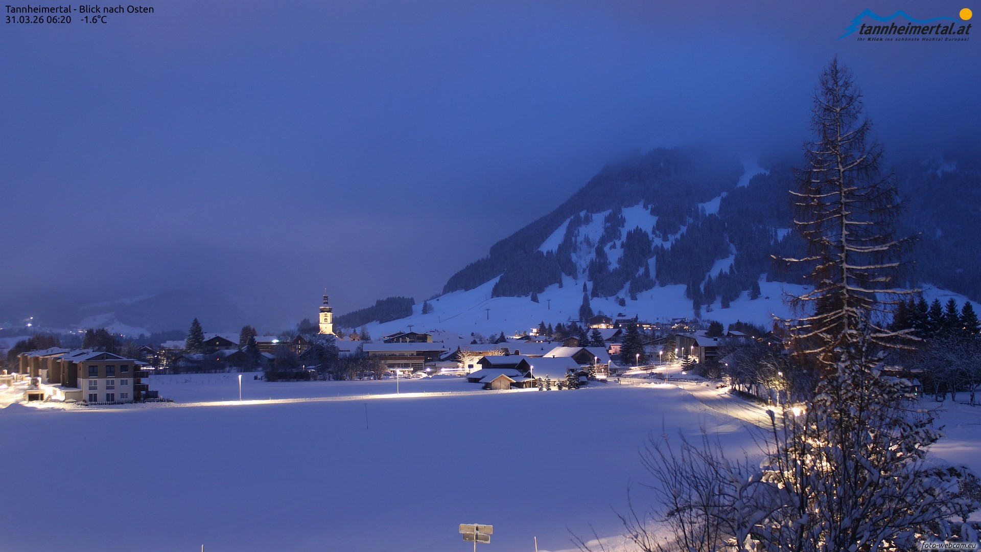 Archiv Foto Webcam Blick ins Tannheimer Tal