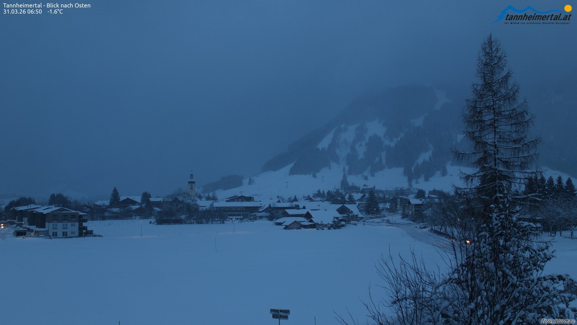 Archiv Foto Webcam Blick ins Tannheimer Tal