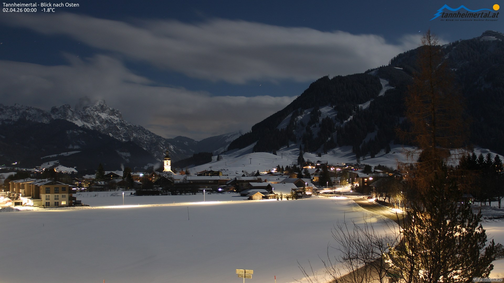 Archiv Foto Webcam Blick ins Tannheimer Tal