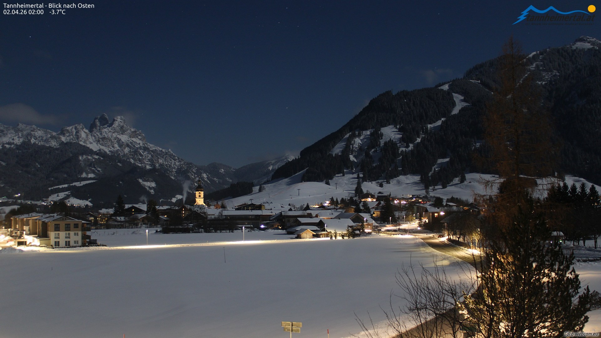 Archiv Foto Webcam Blick ins Tannheimer Tal