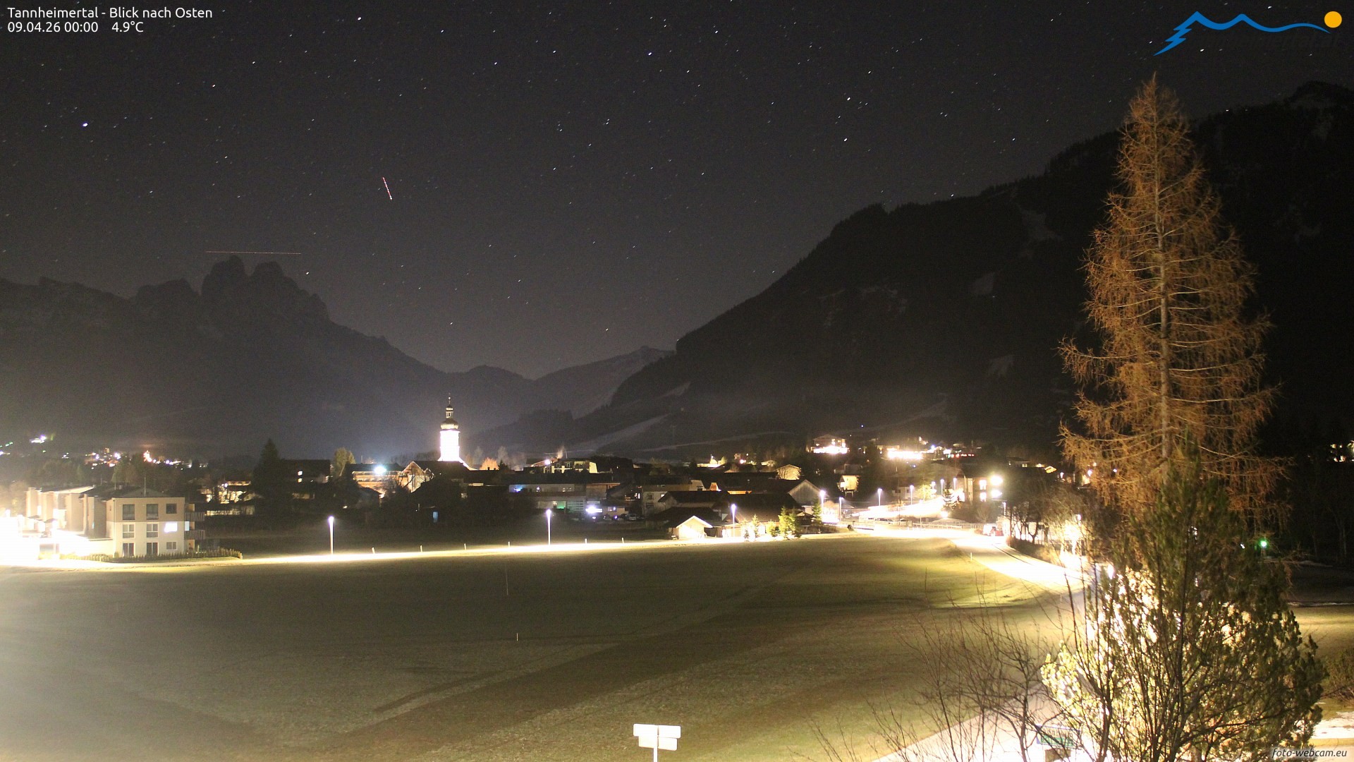 Archiv Foto Webcam Blick ins Tannheimer Tal