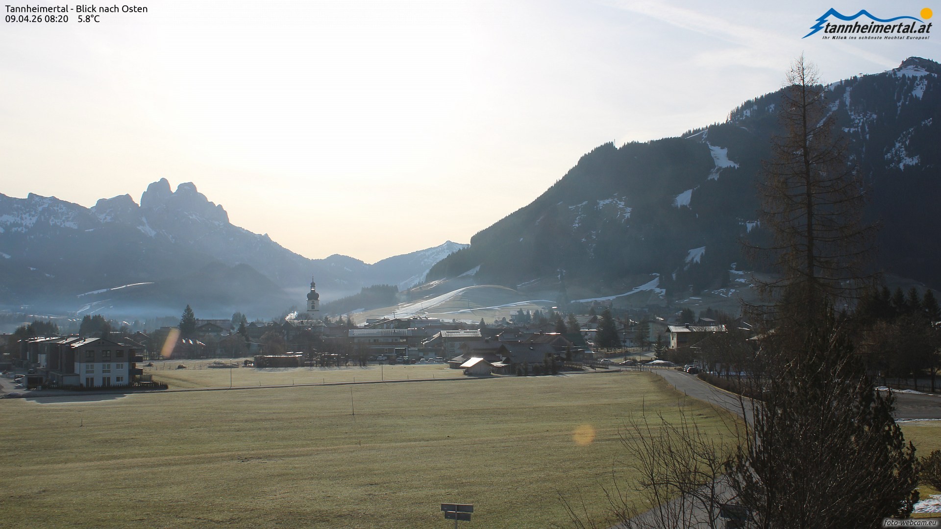 Archiv Foto Webcam Blick ins Tannheimer Tal