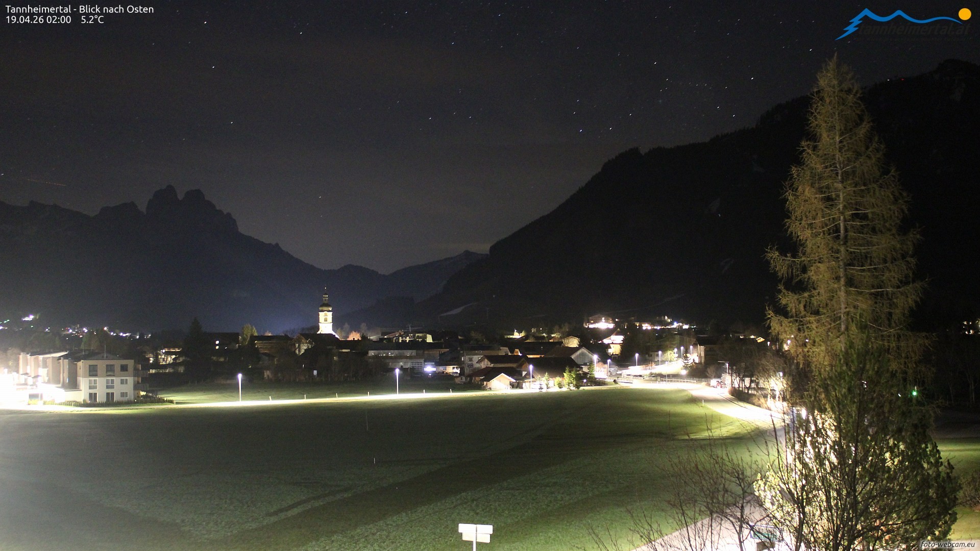 Archiv Foto Webcam Blick ins Tannheimer Tal