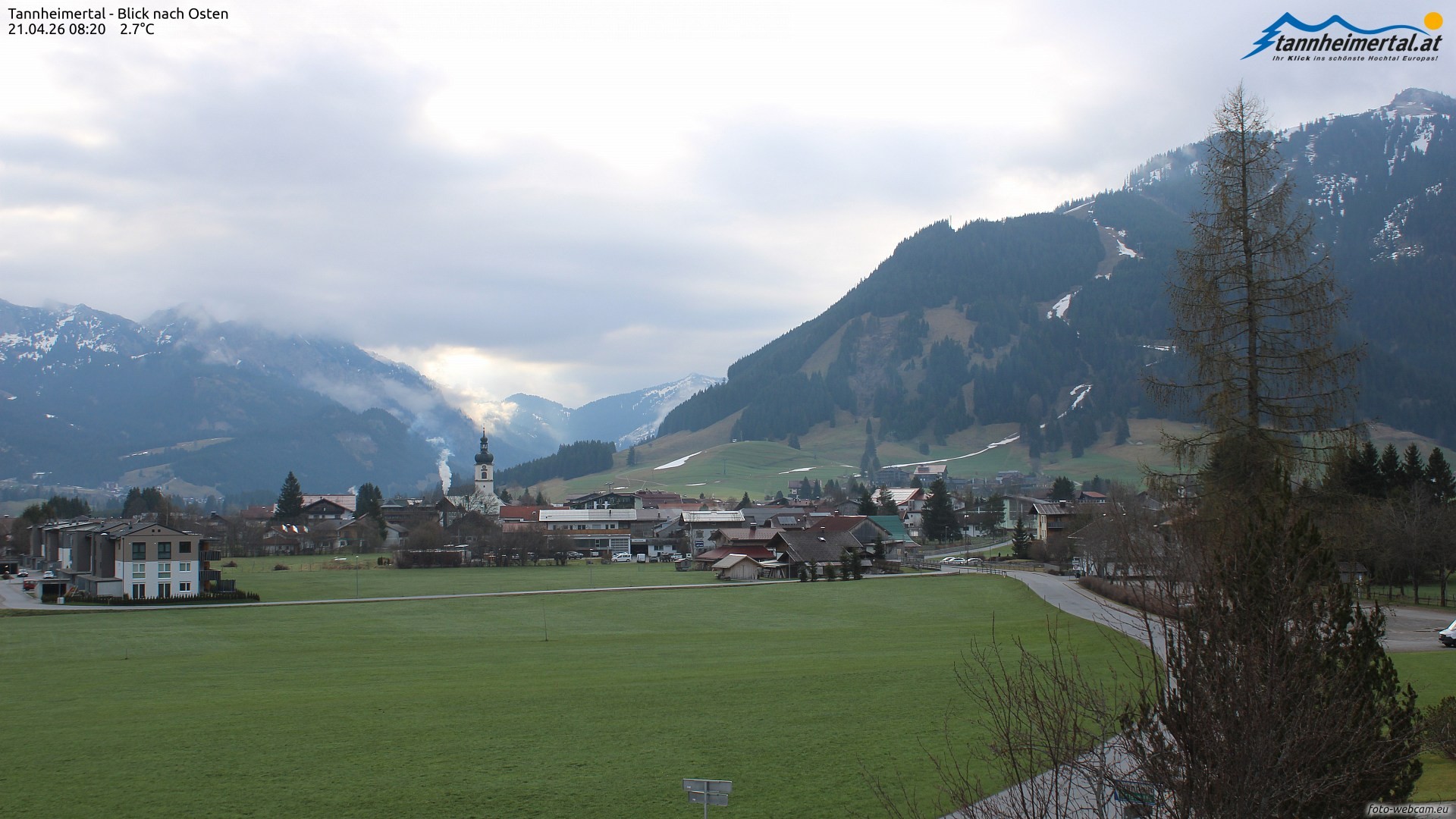 Archiv Foto Webcam Blick ins Tannheimer Tal