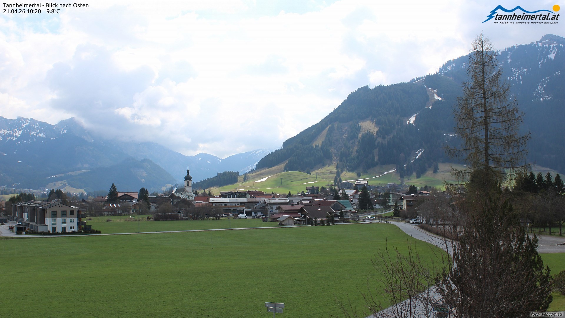 Archiv Foto Webcam Blick ins Tannheimer Tal