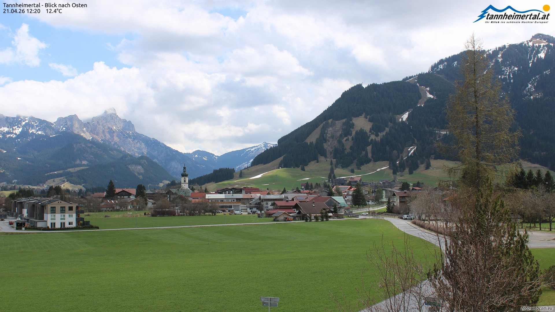 Archiv Foto Webcam Blick ins Tannheimer Tal