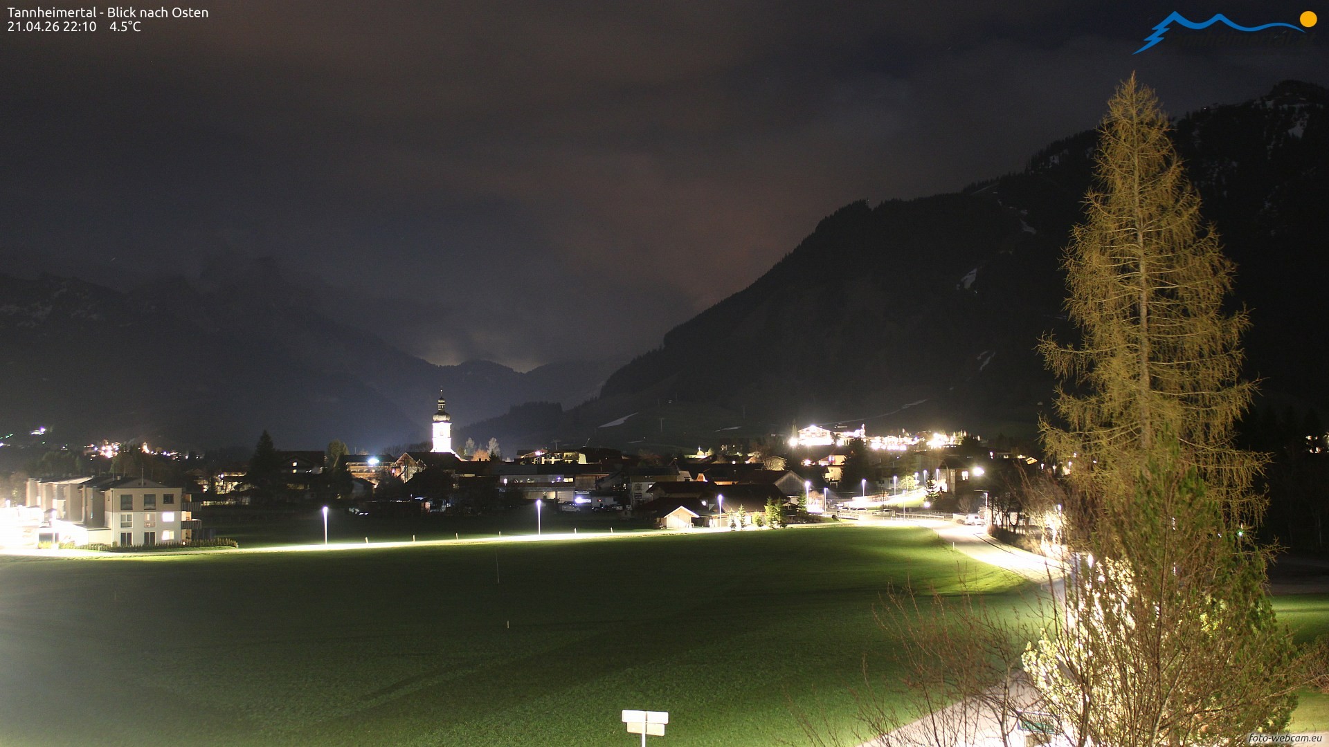 Archiv Foto Webcam Blick ins Tannheimer Tal