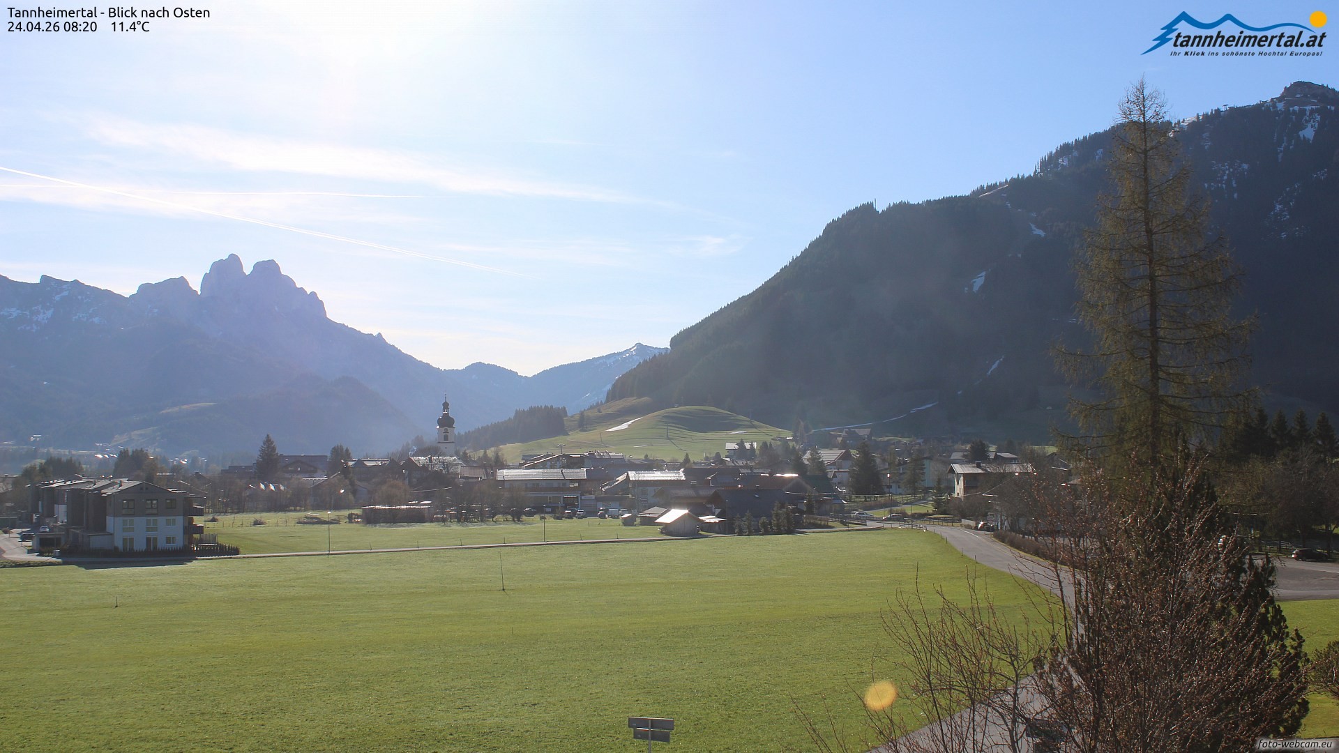 Archiv Foto Webcam Blick ins Tannheimer Tal