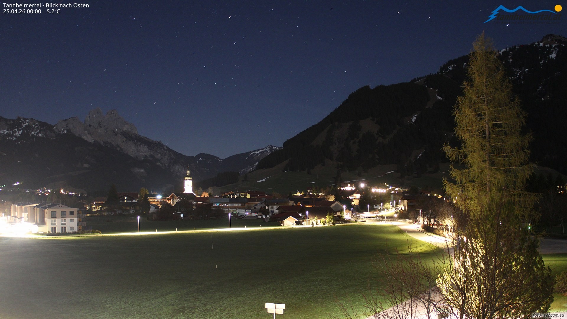 Archiv Foto Webcam Blick ins Tannheimer Tal