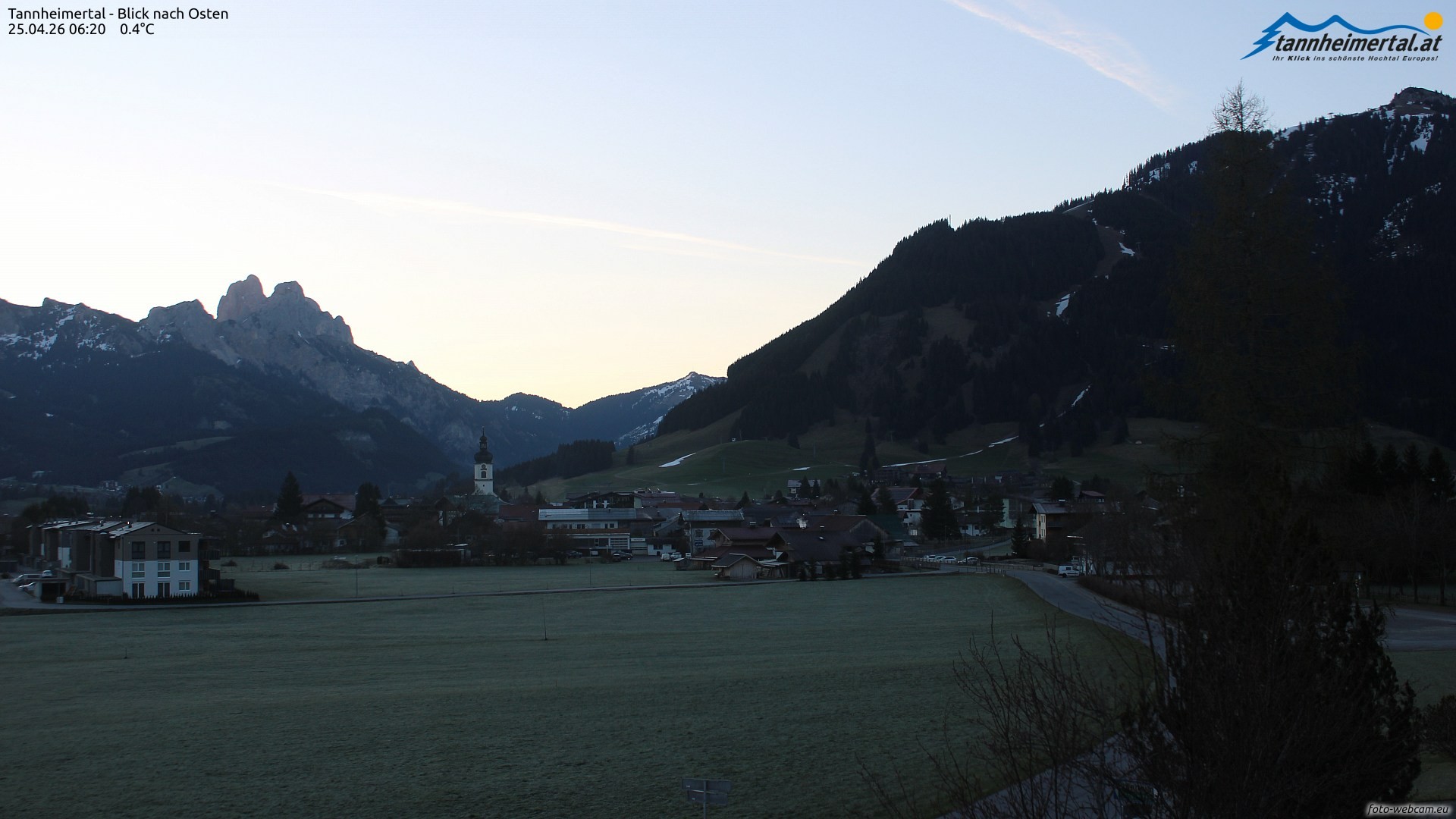 Archiv Foto Webcam Blick ins Tannheimer Tal