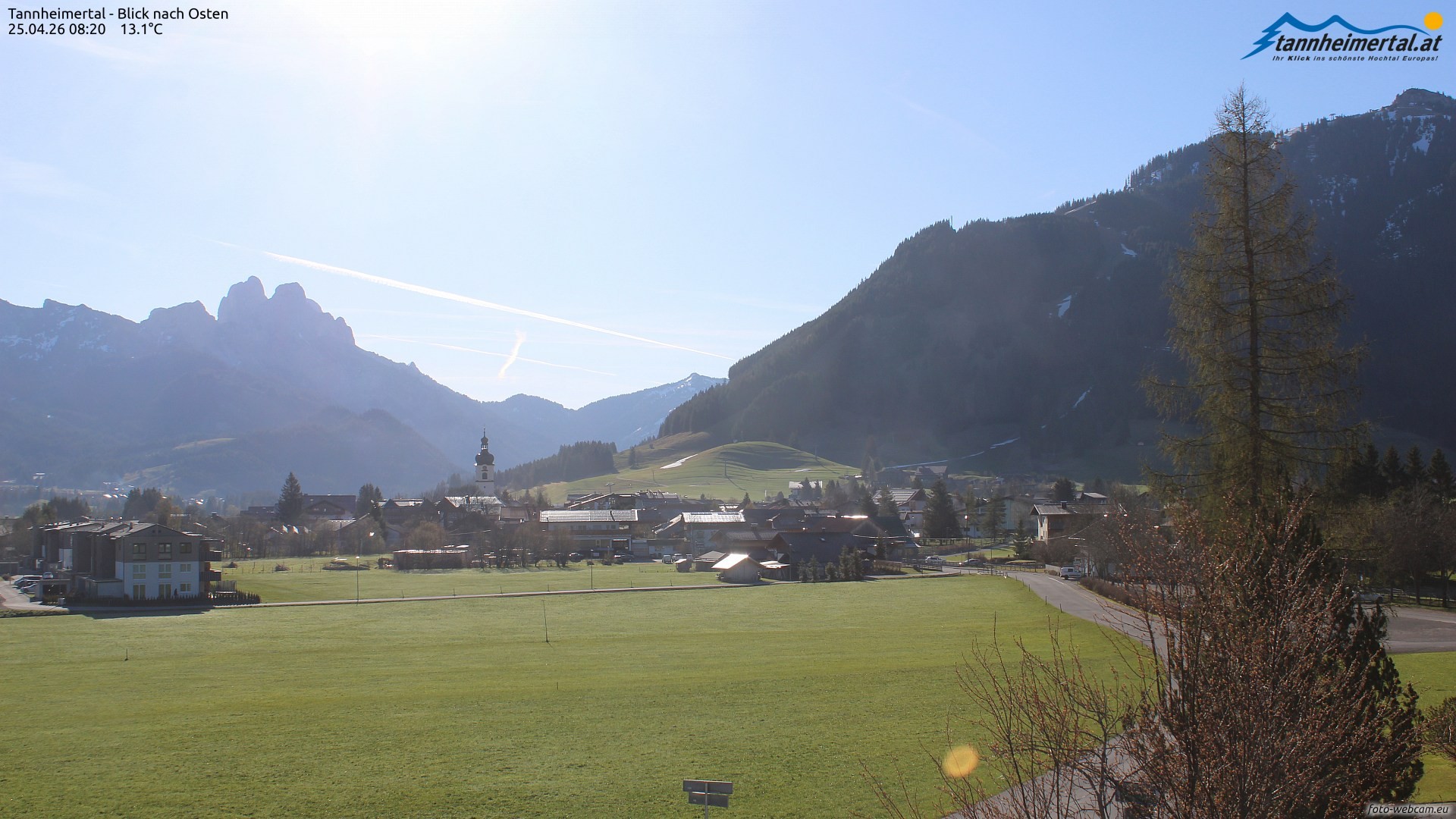 Archiv Foto Webcam Blick ins Tannheimer Tal