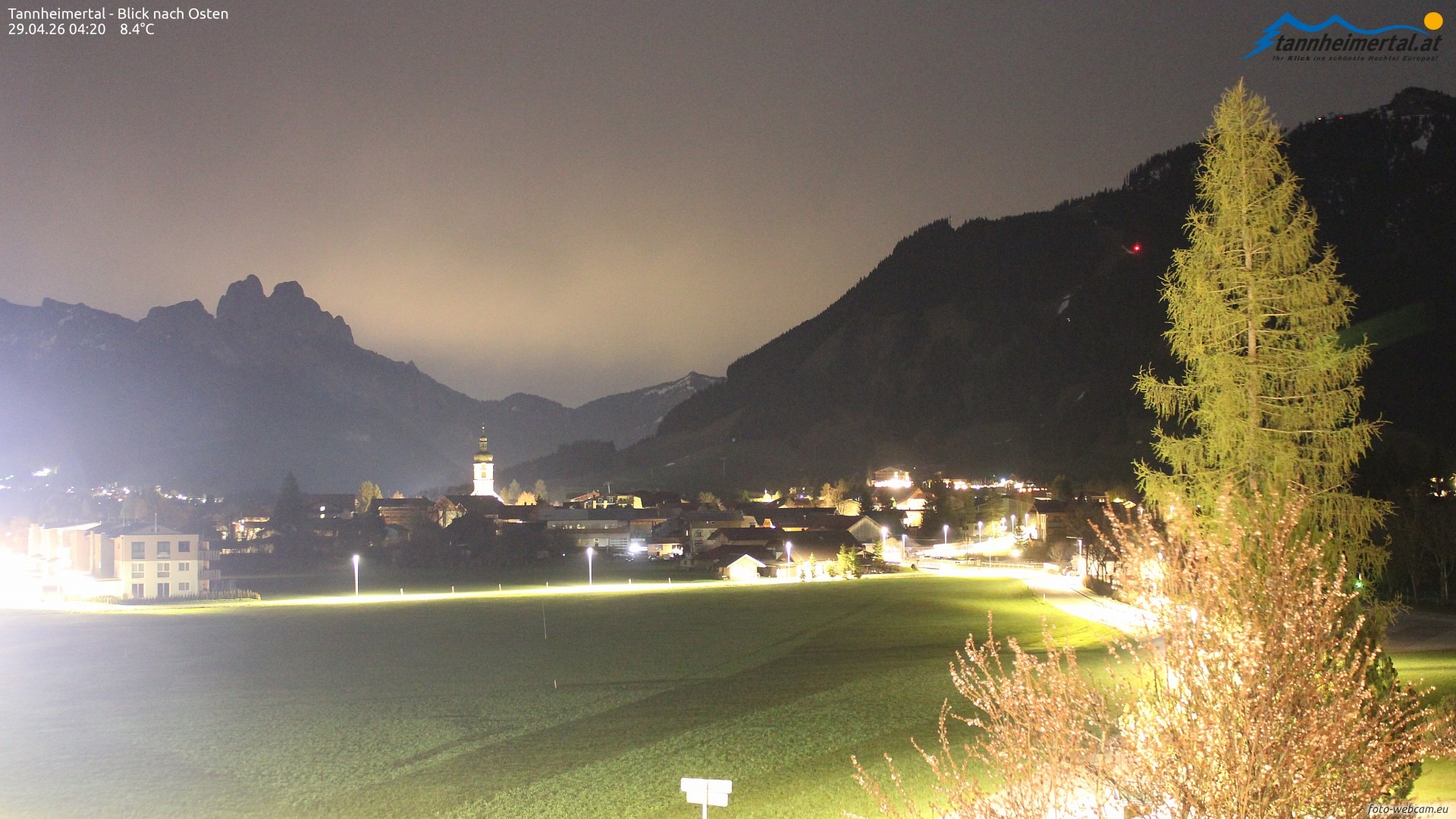 Archiv Foto Webcam Blick ins Tannheimer Tal