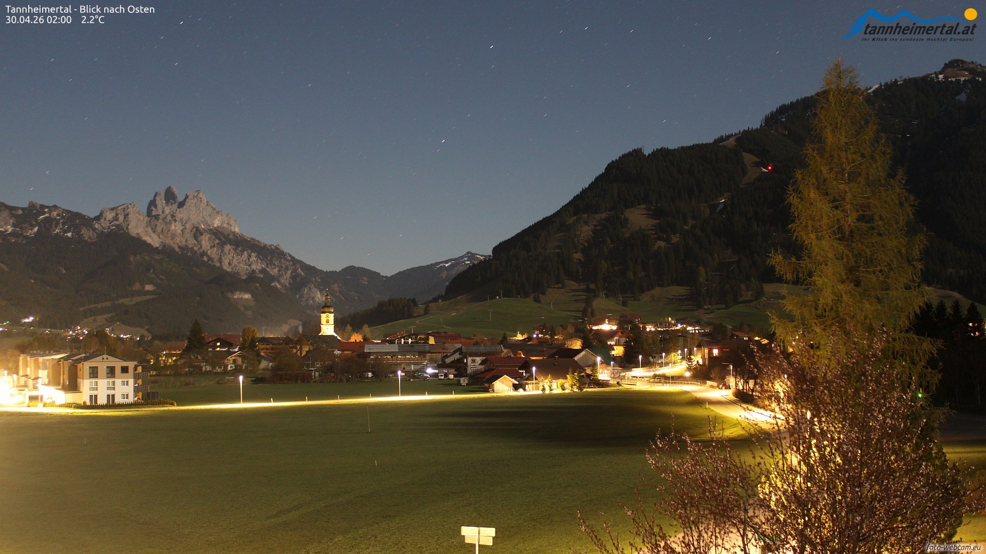 Archiv Foto Webcam Blick ins Tannheimer Tal