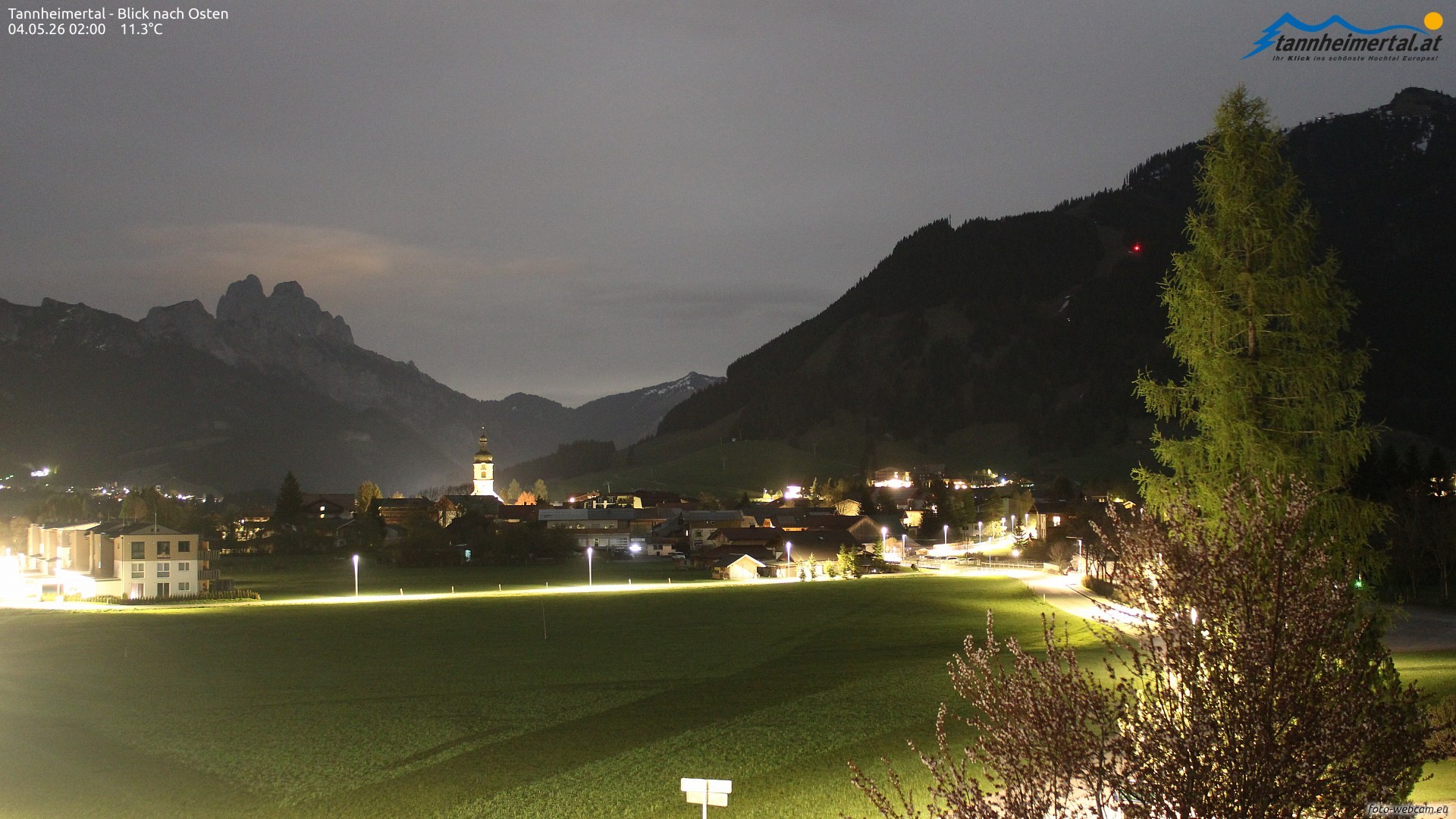 Archiv Foto Webcam Blick ins Tannheimer Tal