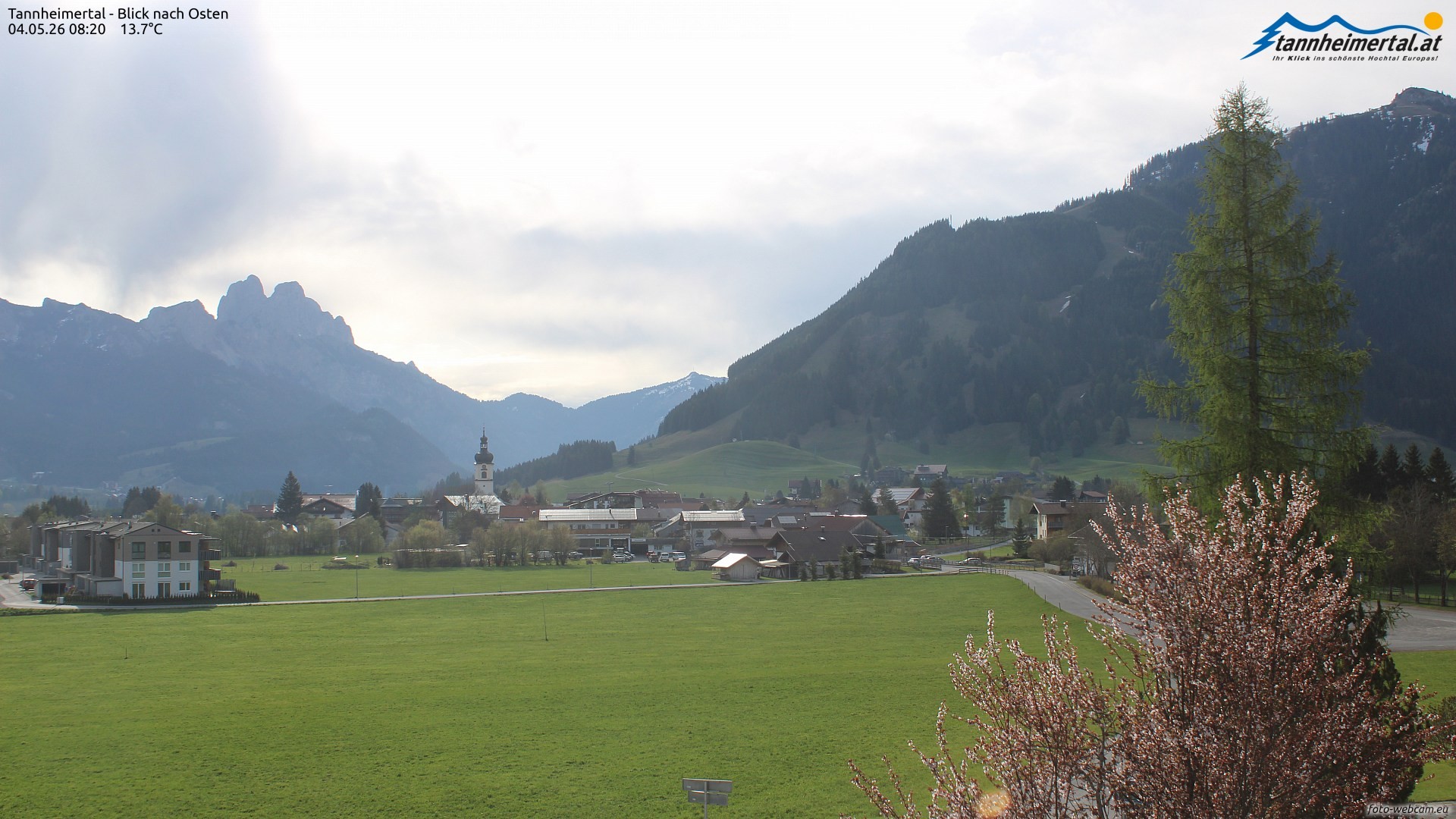Archiv Foto Webcam Blick ins Tannheimer Tal