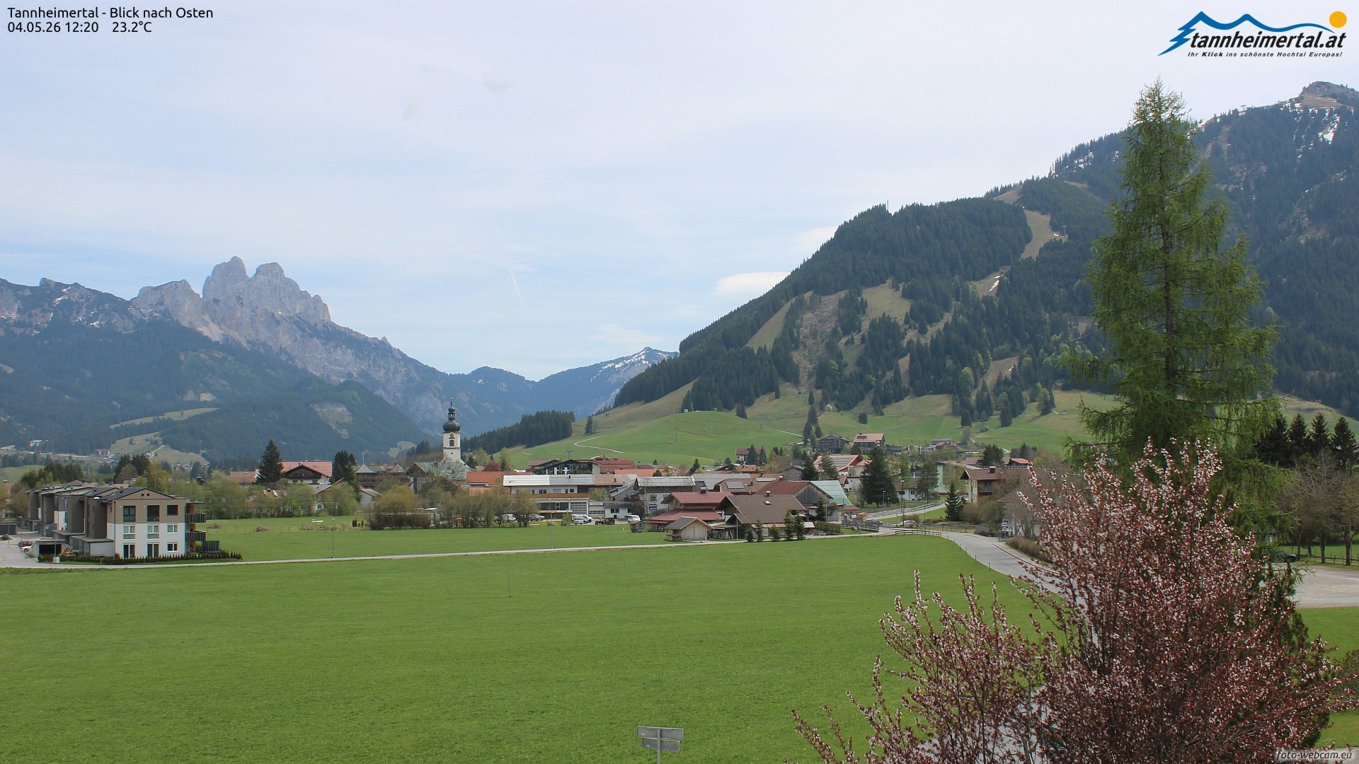 Archiv Foto Webcam Blick ins Tannheimer Tal
