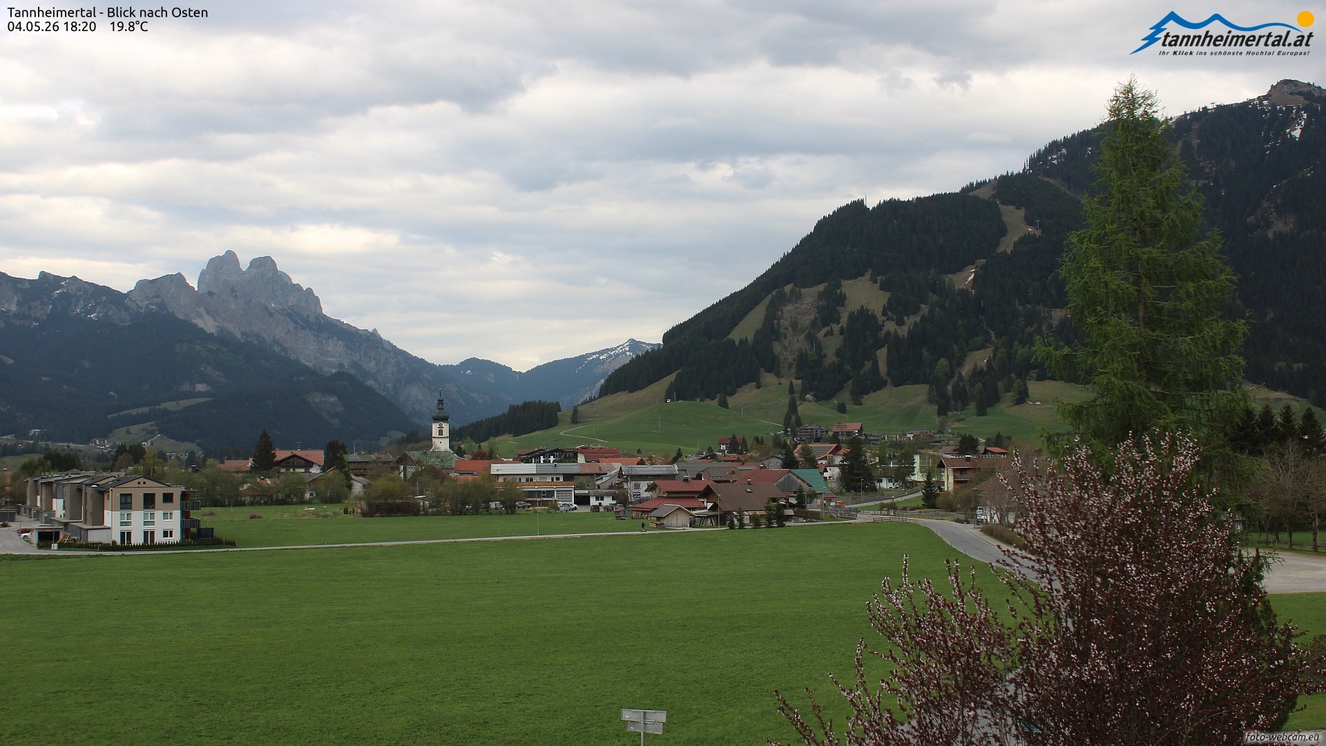 Archiv Foto Webcam Blick ins Tannheimer Tal