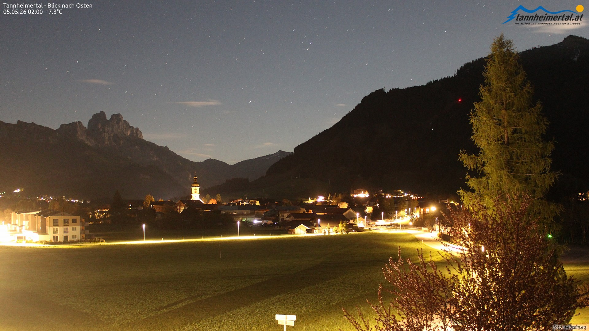 Archiv Foto Webcam Blick ins Tannheimer Tal