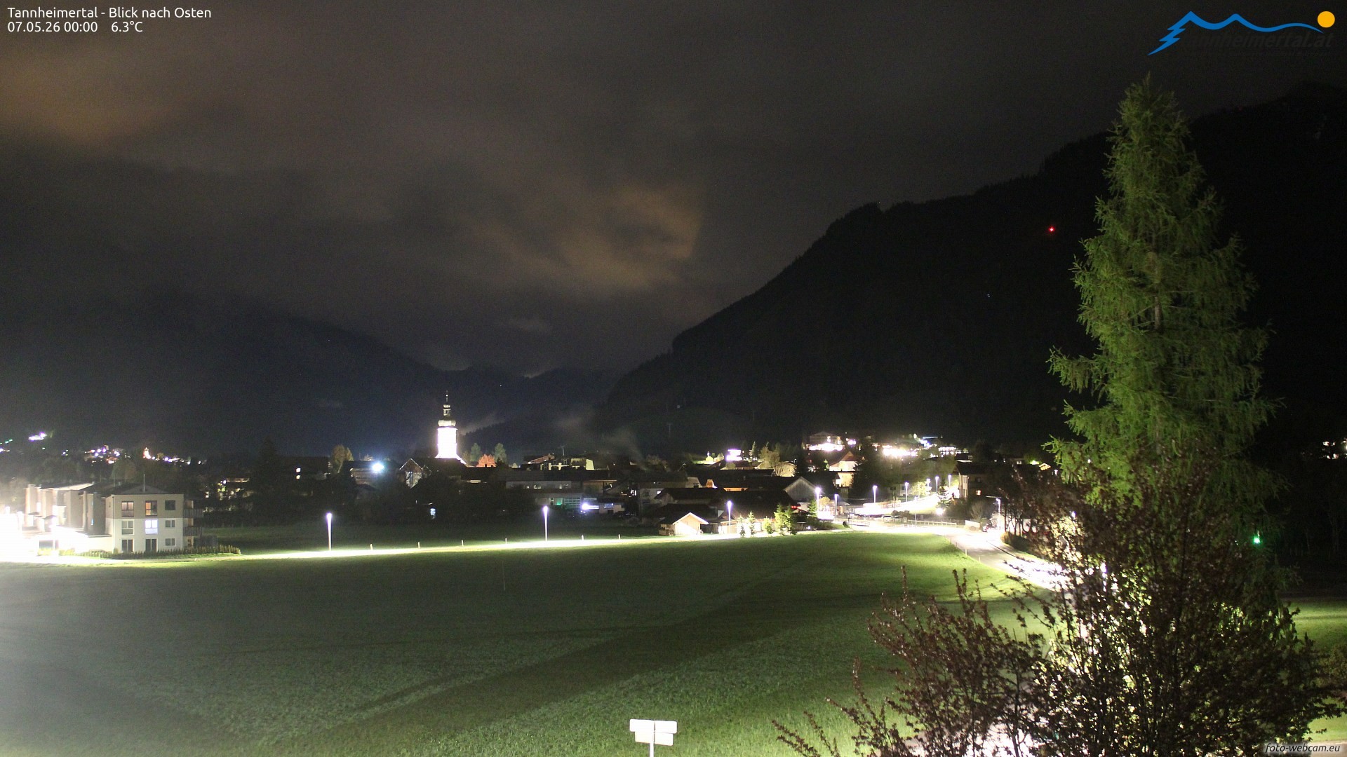 Archiv Foto Webcam Blick ins Tannheimer Tal