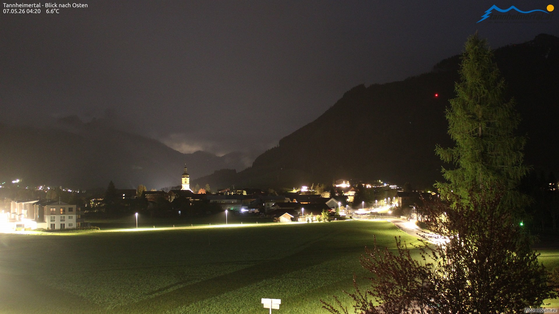 Archiv Foto Webcam Blick ins Tannheimer Tal