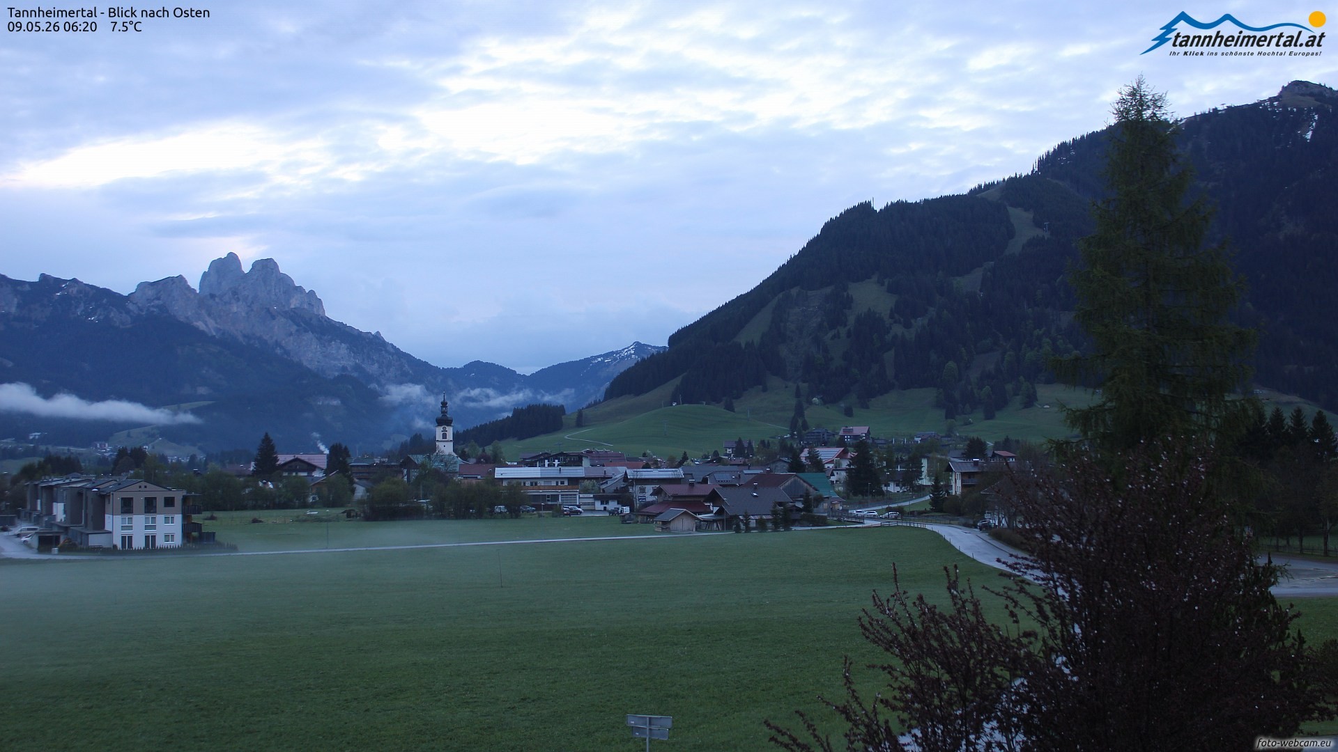 Archived image Webcam Ski Resort Schattwald Zöblen