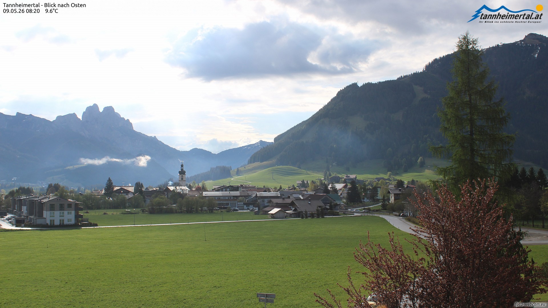 Archiv Foto Webcam Blick ins Tannheimer Tal