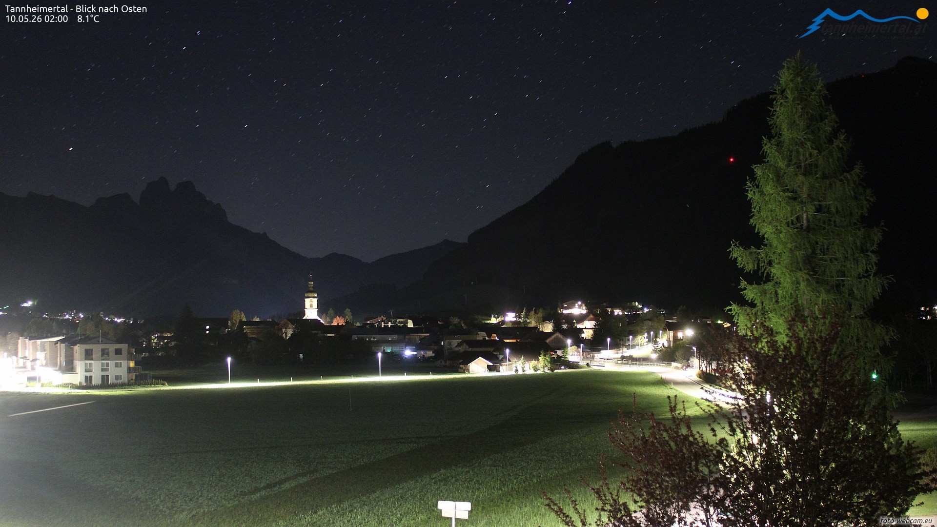 Archiv Foto Webcam Blick ins Tannheimer Tal