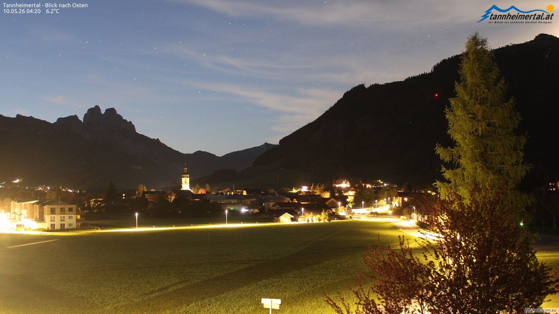 Archiv Foto Webcam Blick ins Tannheimer Tal
