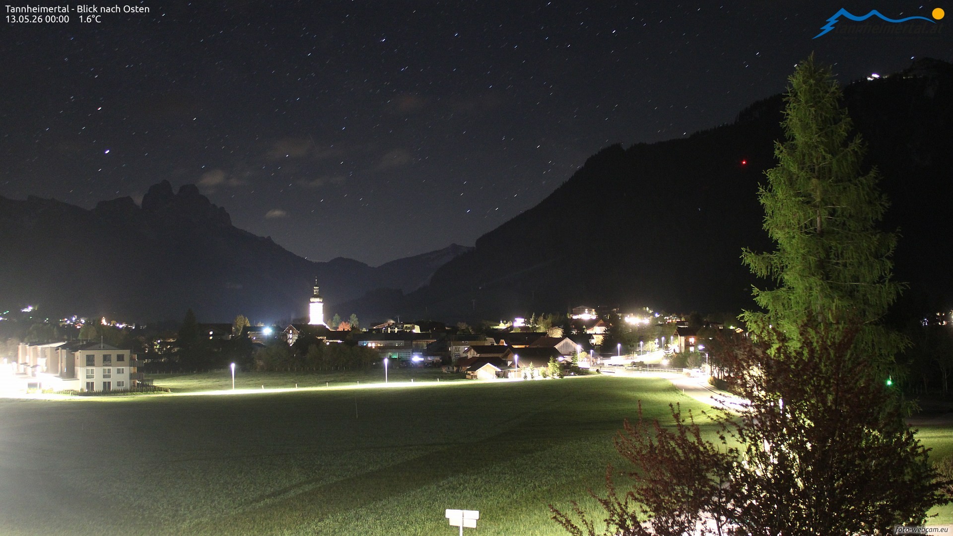 Archiv Foto Webcam Blick ins Tannheimer Tal