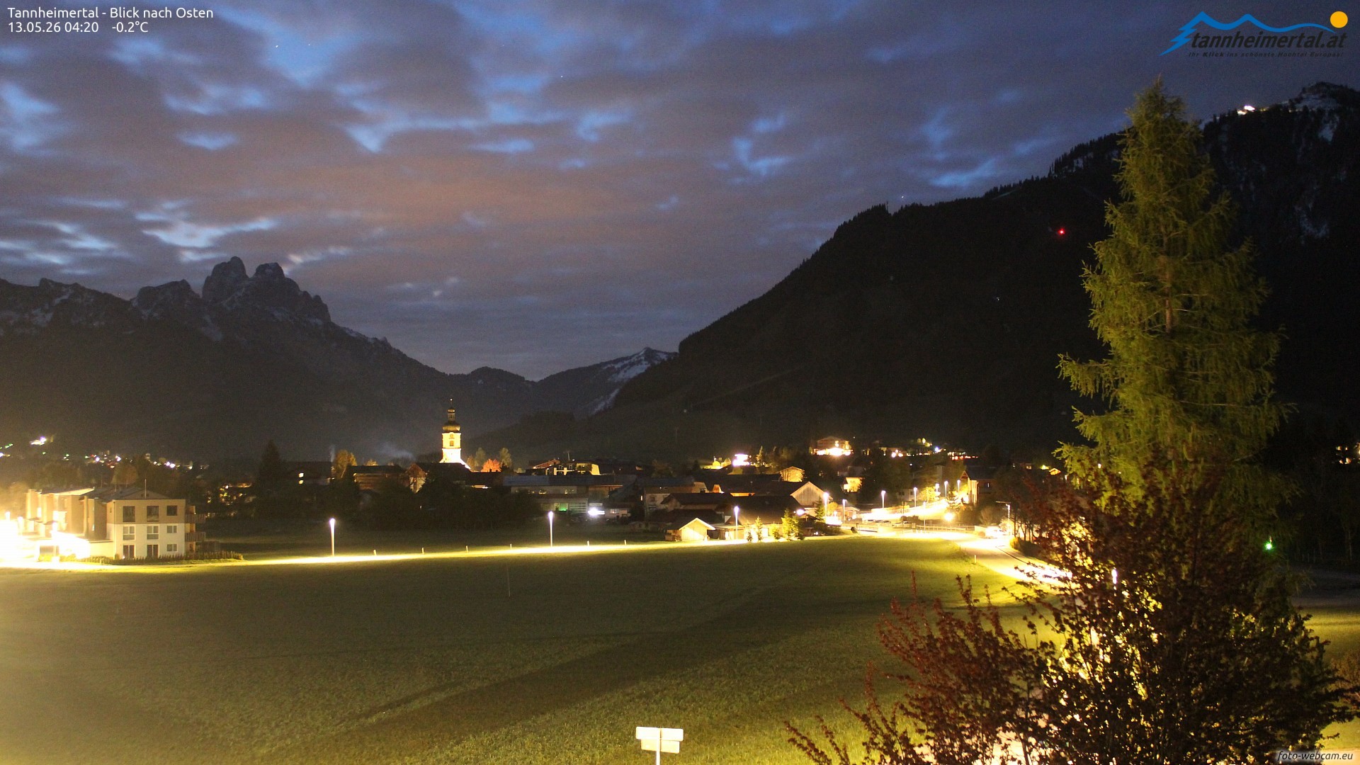 Archiv Foto Webcam Blick ins Tannheimer Tal