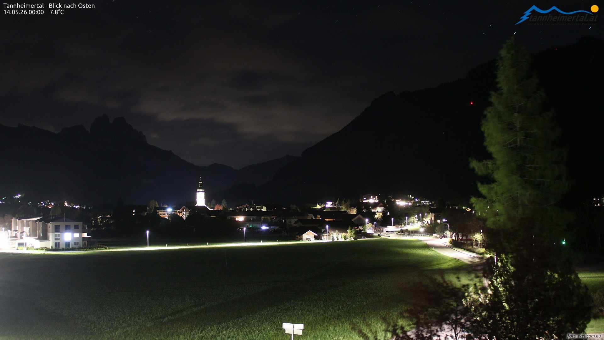 Archiv Foto Webcam Blick ins Tannheimer Tal