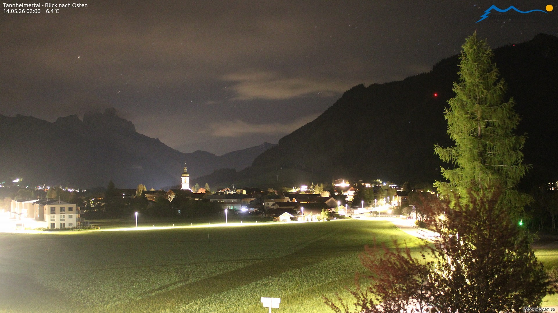 Archiv Foto Webcam Blick ins Tannheimer Tal