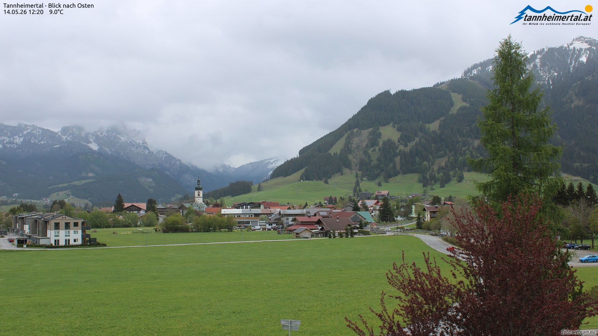 Archiv Foto Webcam Blick ins Tannheimer Tal