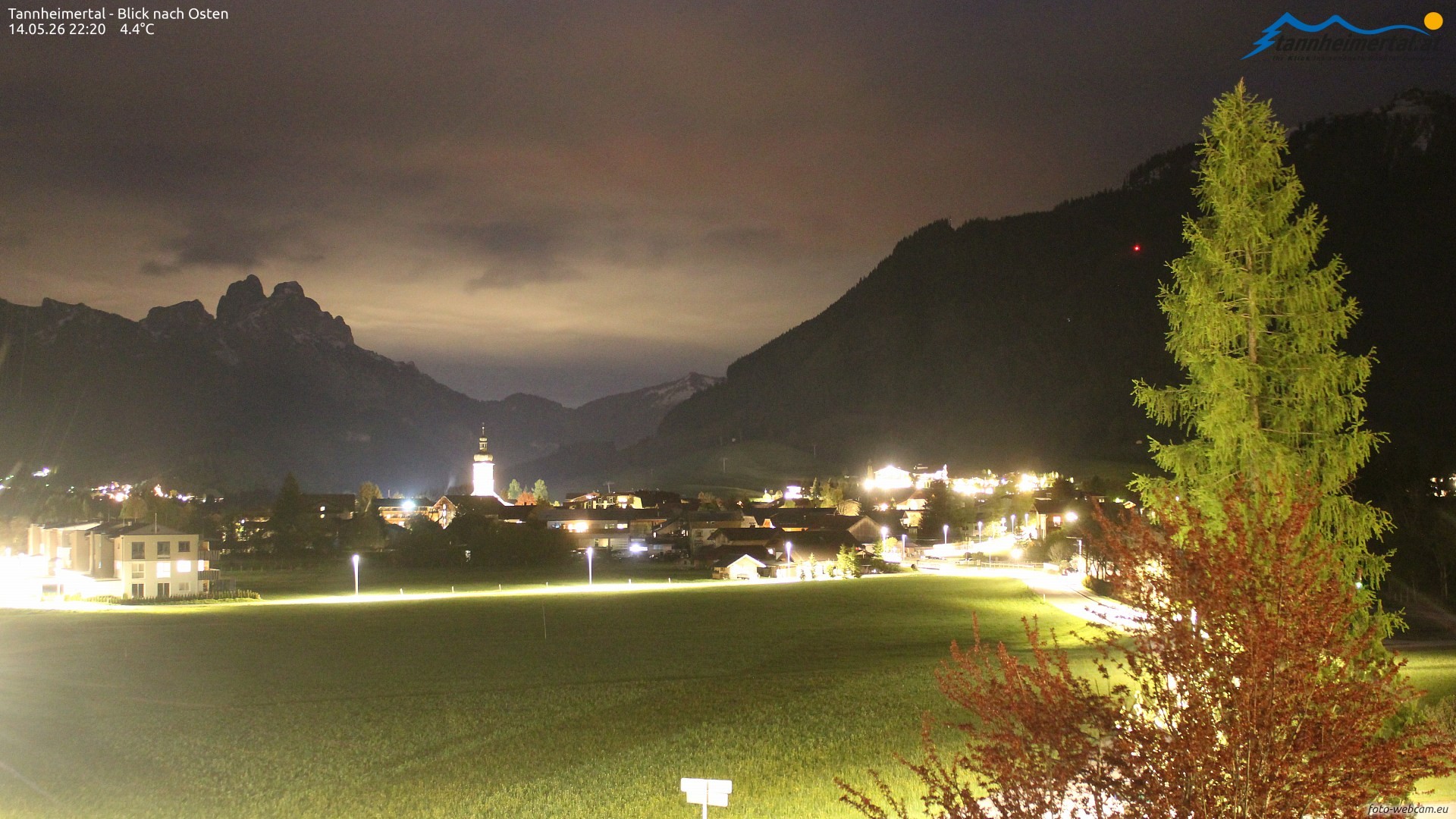 Archiv Foto Webcam Blick ins Tannheimer Tal